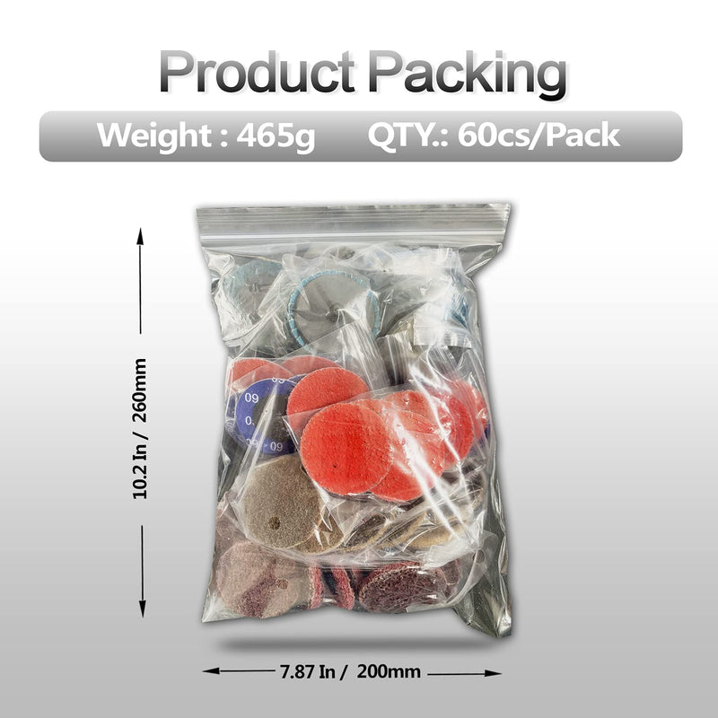 60Pcs 2 Inch Sanding Disc Set, Quick Change Disc Combination, 1/4 Inch Hold Fits Various Grinder. Widely Used for Surface Conditioning, Striping, Polishing, Finishing and Rust Paint Removal 60Pcs Quick Change Discs 2 Inch(Nylon main)
