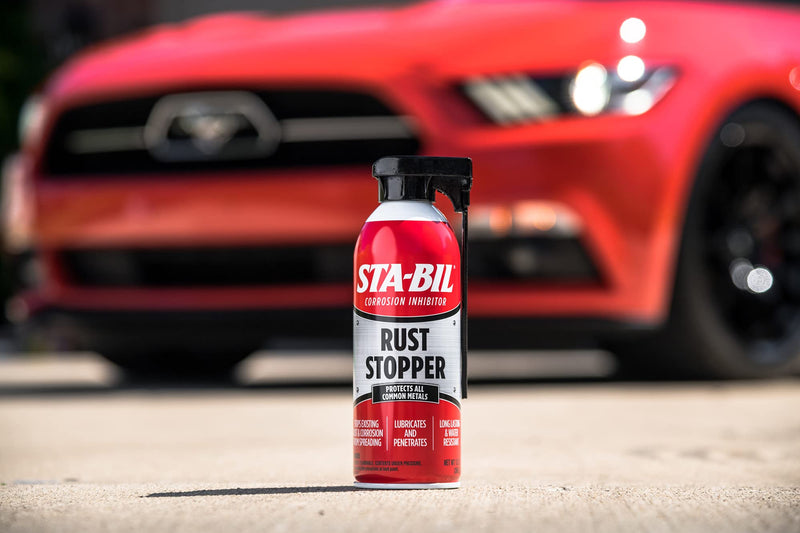 STA-BIL Rust Stopper - Anti-Corrosion Spray and Antirust Lubricant - Prevents Car Rust, Protects Battery Terminals, Stops Existing Rust, Rust Preventative Coating - 13 Oz (22003) 13 fl. oz.