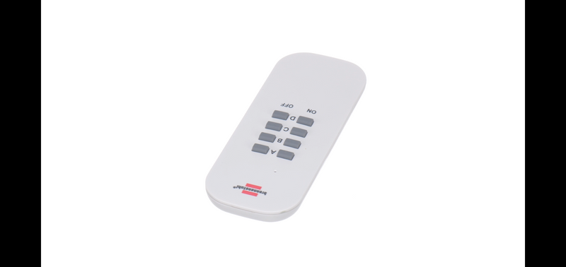 Brennenstuhl Radio Switch Set RC CE1 4001, Set of 4 Radio Sockets | Indoor, with hand-held transmitter and increased touch protection, white