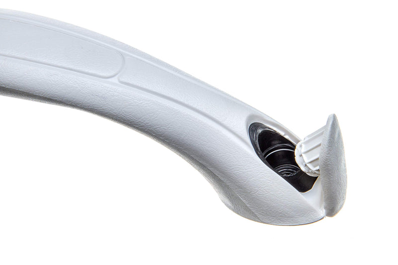 Attwood 2050-5 Ergonomic One-Piece Vinyl Grab Handle, White Finish 8.75" L x 2.44" W