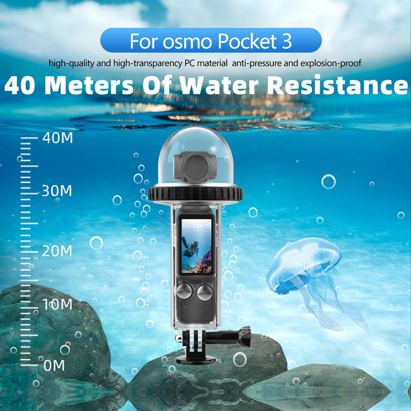 40M (131ft) Osmo Pocket 3 Underwater Dive Case Housing Protective Housing Shell for DJI Osmo Pocket 3 Waterproof Accessories