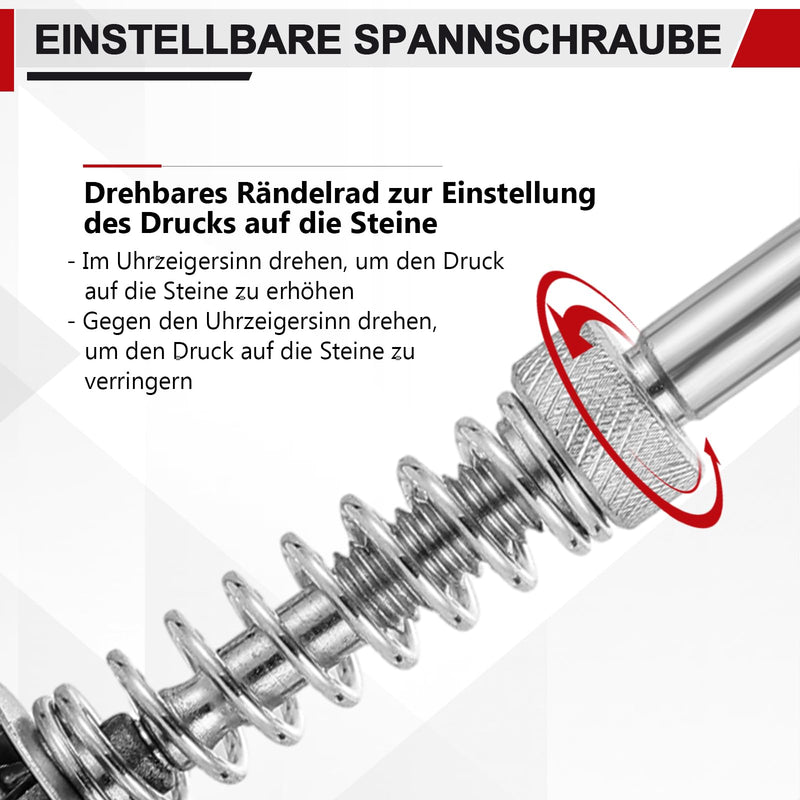 DASBET Cylinder Honing Tool, Adjustable Honing Device for Engine and Vehicle Cylinders Diameter 32-89 mm, Includes 3-Piece Honing Stone Set 220 Grit, Ideal for Car, Motorcycle and Scooter