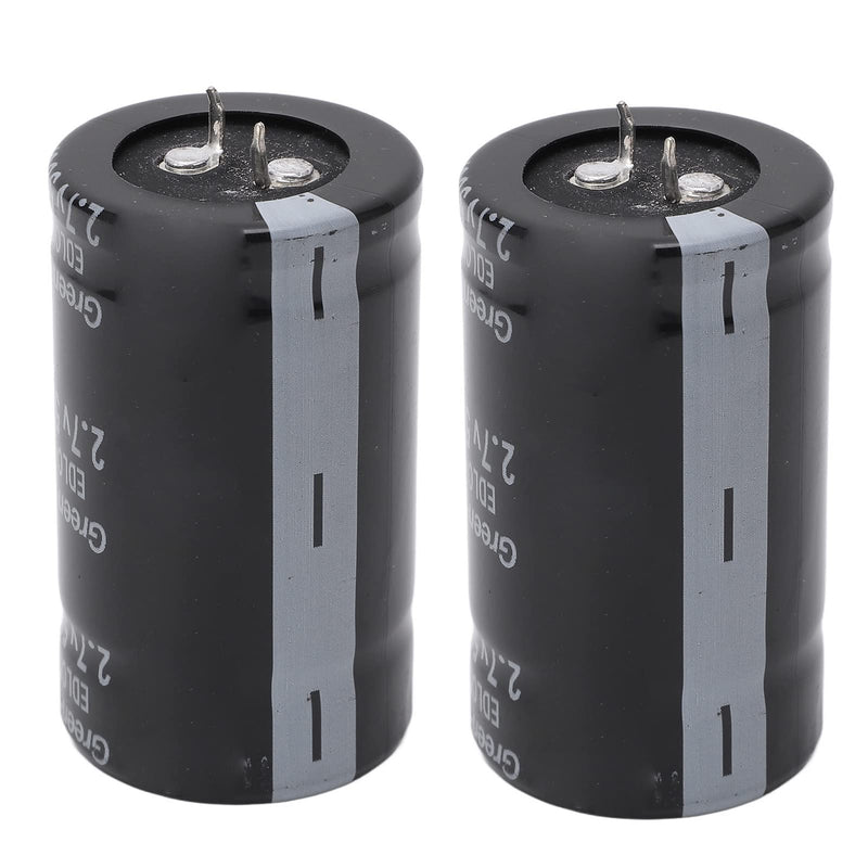 2Pcs 2.7V 500F Farad Capacitor Super Capacitor Rectifier Capacitor Energy Storage Rectifier Accessories Set Super Capacitor Rectifier Accessories