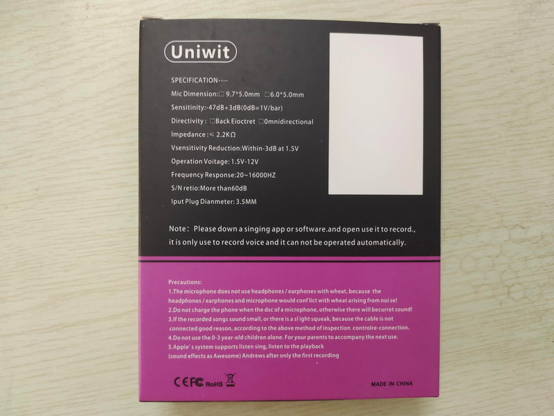 Mini Portable Vocal/Instrument Microphone for Voice Video Recording Singing,Vlogging, Podcasting, Tiny Microphone for iPhone Android Phone Computer Latop Notebook Tablet iPad(Rose Red) Rose Red