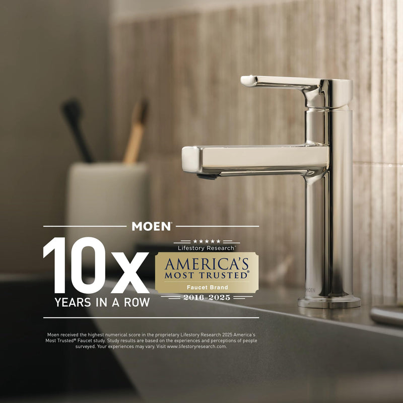 Moen DN0709BLL Iso European Single Post Toilet Paper Holder, Matte Black