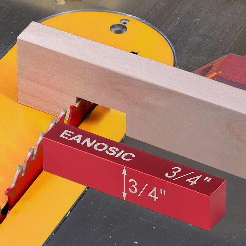 EANOSIC Setup Blocks Height Gauge Set, 15pcs Precision Aluminum Setup Bars for Router and Table Saw Accessories Woodworking Set Up, Bars Include Laser Engraved Size Markings 15 Pcs-INCH