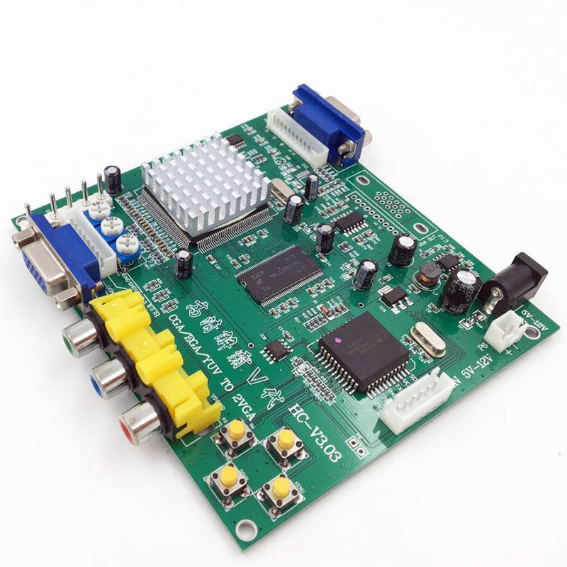 BLEE Arcade Game RGB CGA EGA YUV to VGA HD Video Converter Board 1 VGA Single Output for CRT LCD PDP Monitor