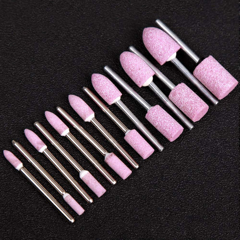 100 Pieces Whetstone Tips Electric Grinding Dremel Accessories Polishing Grinding Head Wheel Tool Kit for Dremel Rotary Tool (Red)