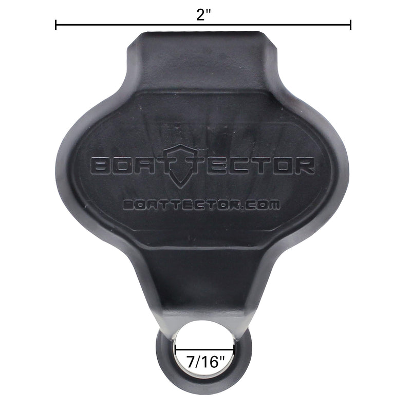 Extreme Max 3005.5067 BoatTector Pontoon Rail Fender Hanger/Adjuster - Black, Pack of 4
