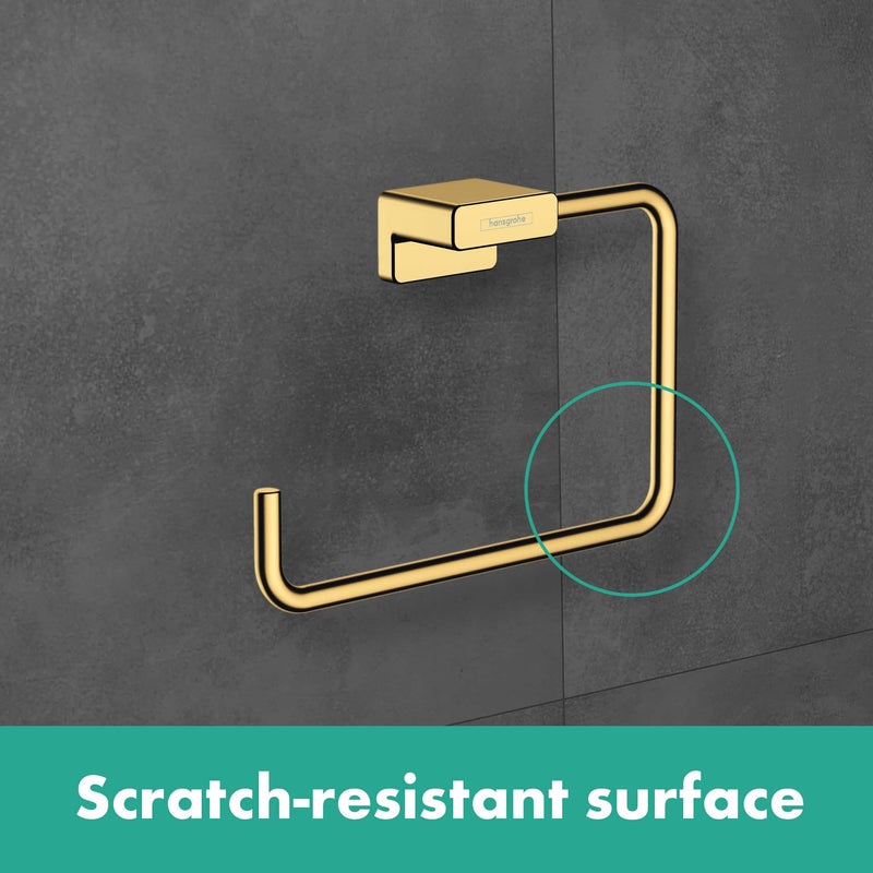 hansgrohe AddStoris Modern Towel Ring in Chrome, 41754000