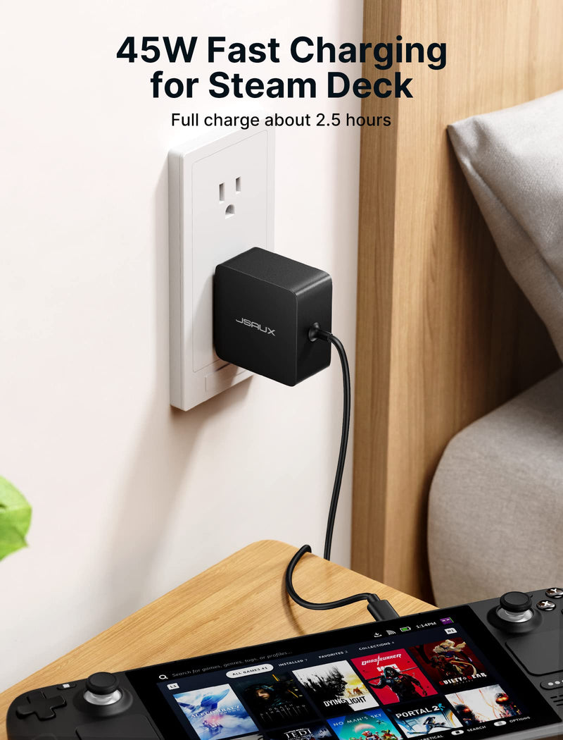 Steam Deck 45W USB-C Charger + Docking Station