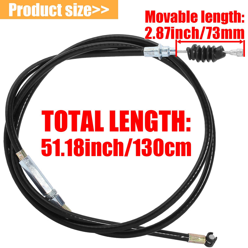 50inch Adjustable Black Clutch Cable for 50cc-90cc 110cc 125cc 140cc 150cc 200cc 250cc Motorcycle ATV Quad Scooter Go Kart Moped Pit Dirt Bike Tricycle Buggy Apollo Chinese KLX XR CRF SSR SDG