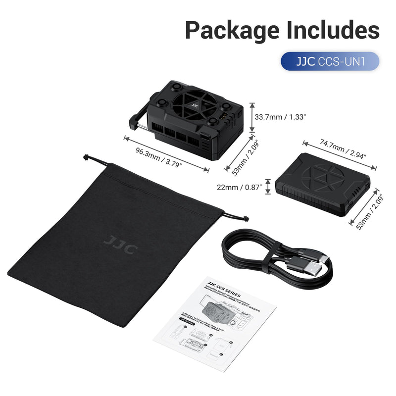 Camera Cooler Kit with Magnetic Rechargeable Battery,Semiconductor Quieter Cooling Fan for ZV-E10 II ZV-1 A7IV A7R5 A7S A6700 FX3 R5 Mark II R50V R50 R6 R7 R8 & More Camera Video Recording Overheating