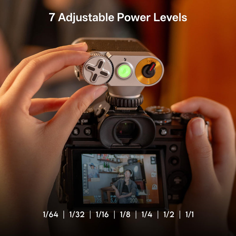 VILTROX 24W/s Retro Flash for Camera, 0.1-1.5s Recycle Small Camera Flash, 800mAh On Camera Mini Flash GN12 with 7 Levels, S1/S2 Optical Control for Sony Fujifilm Canon Nikon Olympus (Z1+) Z1+