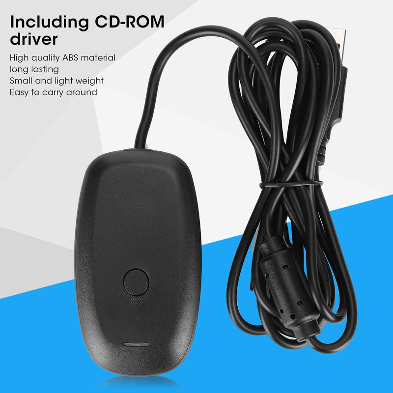 PUSOKEI Game Controller for, No Vibration PC Receiver Gaming Controller Adapter Console with USB Receiver for 360 [Video Game]
