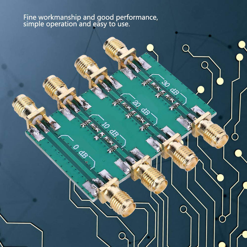 DC-4.0GHz RF Fixed Attenuator Module SMA Double Female Head Outer Screw Radio Frequency Attenuator Board Replacement