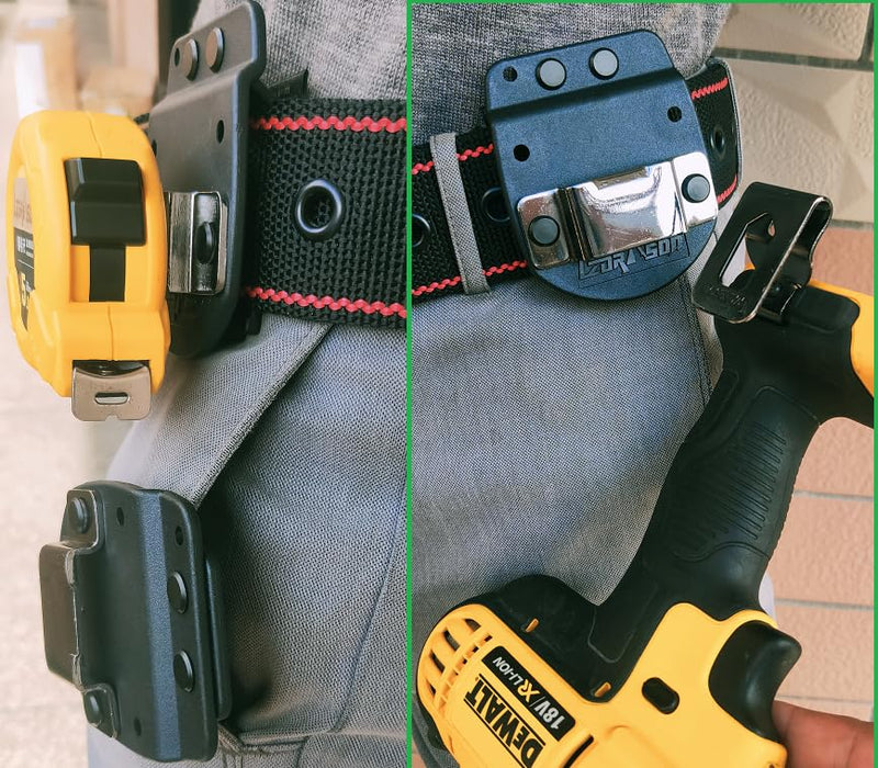 Tape Measure Holder for Belt, Drill Holder for Belt, Tape Measure Clip, Drill Belt Clip Drill Holster for Belt, without Belt Clips