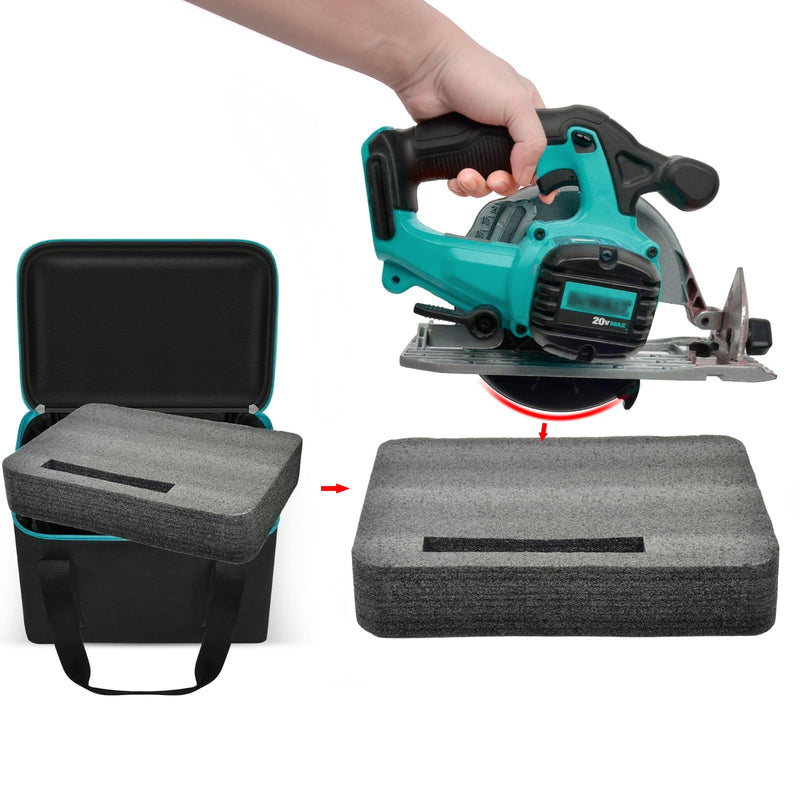Universal Tool Bag for DEWALT 20V MAX Circular Saw 6.5Inch DCS391B/DCS565B, for Makita XSS02Z 18V Sierra Circular- Case Only (Blue) Blue