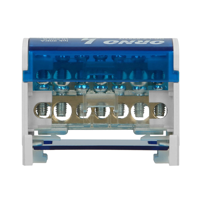 Orno Distributor Block with 2 Row 7 Pin Splitter 7 fils White