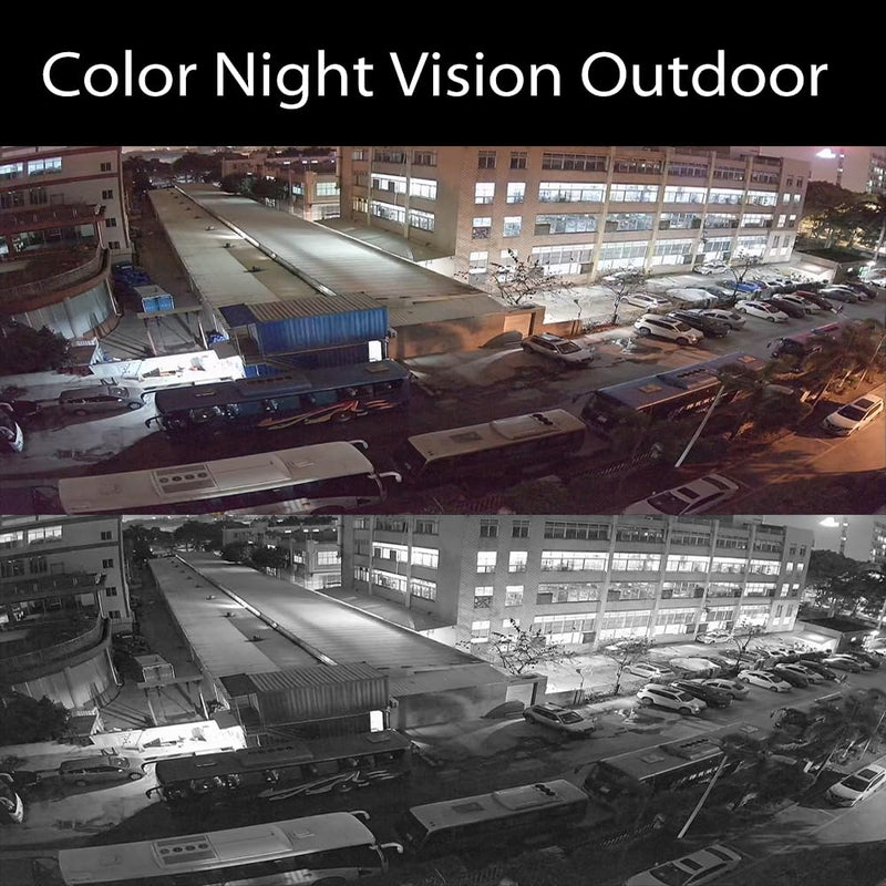 24/7 Full-Color 5MP HD TVI/AHD 4MP CVI Wide Angle Waterproof Bullet Analog CCTV Camera