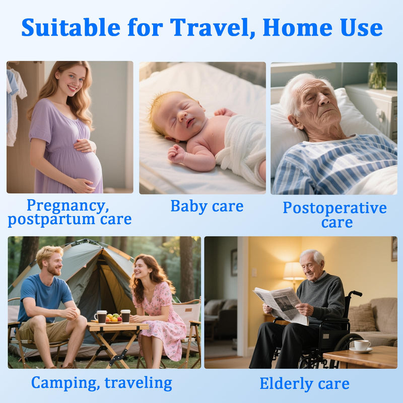 Portable Bidet for Travel, JUTIMER USB-C Rechargeable Electric Travel Bidet Sprayer, Waterproof High Pressure Handheld Bidets for Personal Hygiene Cleaning,Black Black