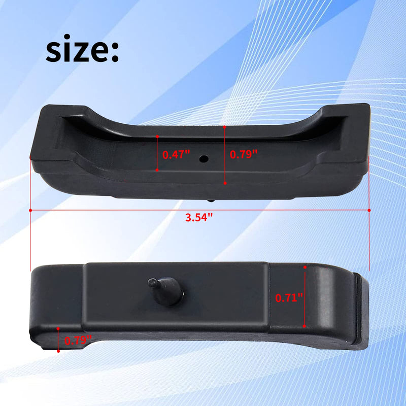 (4 PCS Kit) Rubber Radiator Insulator Pads 4012-326-681S,3 Core Radiator Mounts Cushions, Support Pads compatible with GM,Radiator Mounts Parts