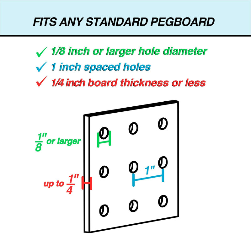 Pegboard Bins - 12 Pack Clear - Hooks to Any Peg Board - Organize Hardware, Accessories, Attachments, Workbench, Garage Storage, Craft Room, Tool Shed, Hobby Supplies, Small Parts 3.5 Inch (Pack of 12)