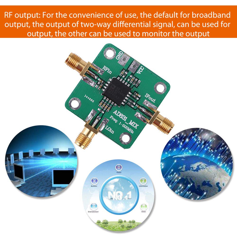 AD831 High Frequency Transducer RF Mixer Module 500MHz Bandwidth Mixing Dual Balanced Mixer Single Chip Radio Frequency Converter