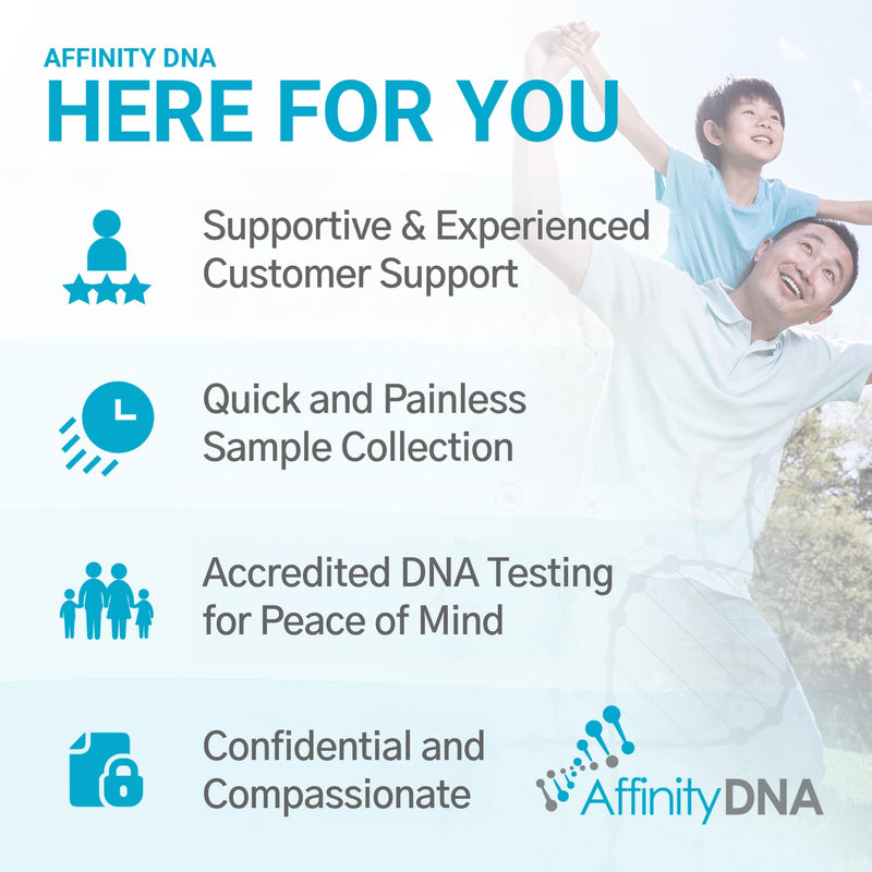 Paternity DNA Testing Kit - 99.99% Accurate Genetic Swab Test | 21 Loci Paternity Home DNA Test Kits for Father and 1 Child | Results in 4 Working Days | Laboratory Fee Not Included