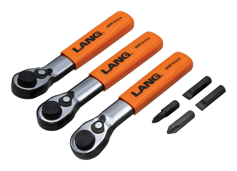 Lang Tools 5220 7-Piece Fine Tooth Bit Wrench Set , Black