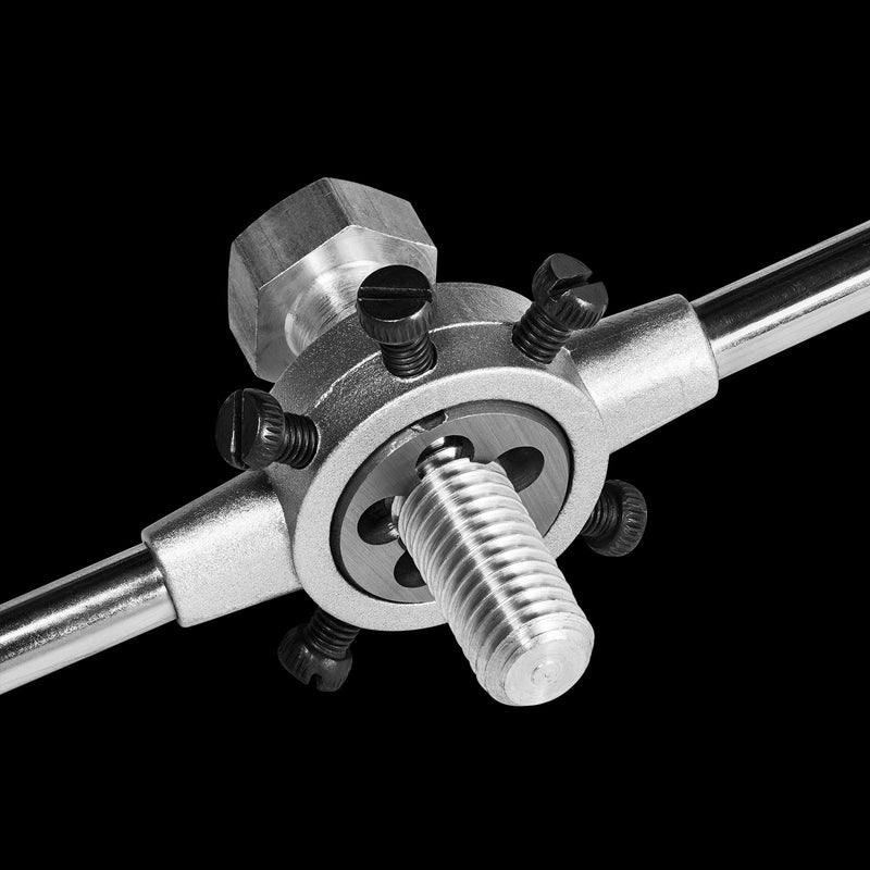 QUARKZMAN 2 Pieces Round Die Metric M2 x 0.4 Thread (Left Thread) Alloy Tool Steel Die Repair Tool