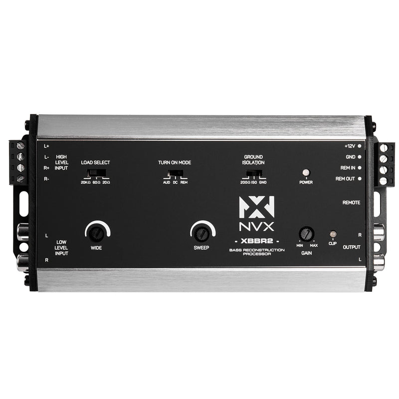 NVX XBBR2 X-Series 2-Channel Bass Restoration Processor and Line Output Converter with Impedance Matching and Remote Level Control