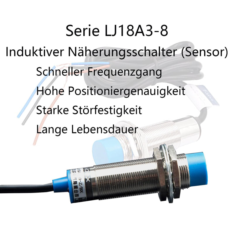 2pcs M18 Detector 8mm Proximity Sensor LJ18A3-8-Z/BX 5V DC 6-36V (NPN NO) Inductive Proximity Switch 3 Wire LJ18A3-8-Z/BX-5V