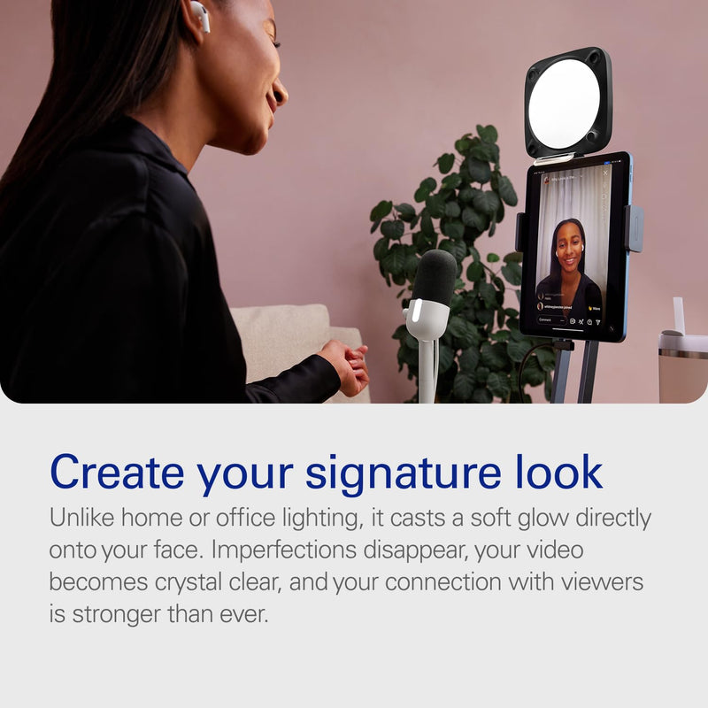 Elgato Key Light Neo (Black) – Professional Video Call Light, No Glare, Adjustable Monitor Mount, Manual or Wi-Fi Control, Office/Streaming, Teams/Zoom/Slack/Twitch/YouTube – Laptop, PC, Mac Black