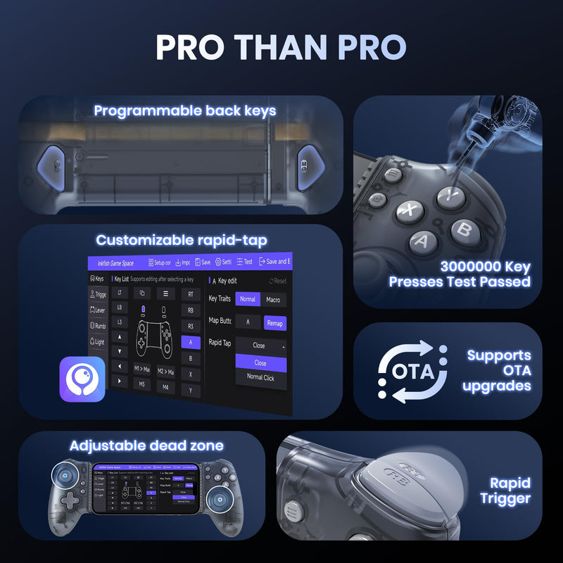 Wireless Mobile Gaming Controller for Android and iPhone, Switch - Play Console Games on Your Phone - Stream PC, Xbox, Play Station, Touch Screen Android Games, Hall Effect Joysticks, for Call of Duty