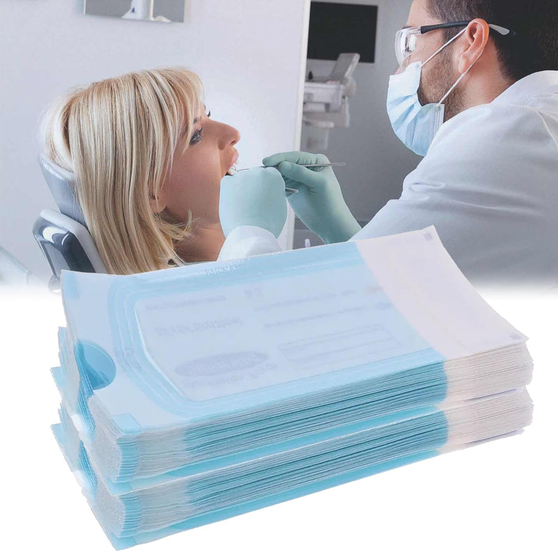 Disposable Sterilisation Bags, 200 x Sterilisation Bags 5.7 x 13 cm with SK Seal Sterilising Bag, Sterilising Bag for Autoclaves, Self-Adhesive, Sterilising Bag for Autoclaves