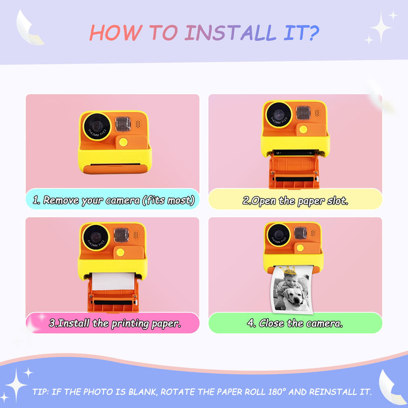 20-Pack MIARALA Instant Print Camera for Kids Refill Print Paper, HD Paper Camera, Kidizoom Print Camera Paper Refill for Most Kids Instant Camera 20 Rolls