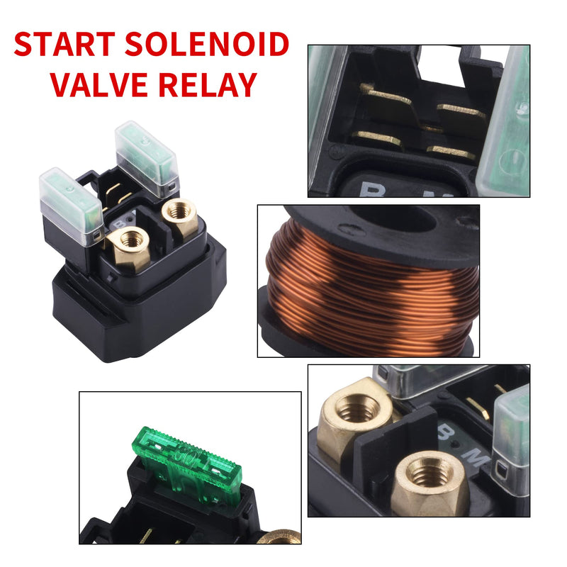 Starter Solenoid Relay for Yamaha - ATV Starter Solenoid for YFM 350 400 450 660 - Raptor Grizzly Kodiak Wolverine Big Bear