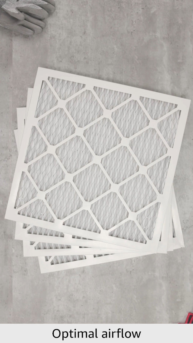 20x20x1 Air Filter (4-PACK) | MERV 8 | MOAJ Elite Dust Defense | BASED IN USA | Quality Pleated Replacement Air Filters for AC & Furnace Applications | Actual Dimensions: 19.70” x 19.70” x 0.75” 20x20x1 MERV 8: ADVANCED