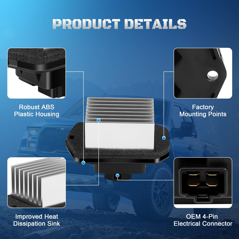 HVAC Front Blower Motor Resistor Control Module Replacement for Honda Accord Civic CRV Element Odyssey Pilot Acura RDX TSX EL Replaces 79330-SDA-A01,79330-SNA-A01,79330-SDG-W41