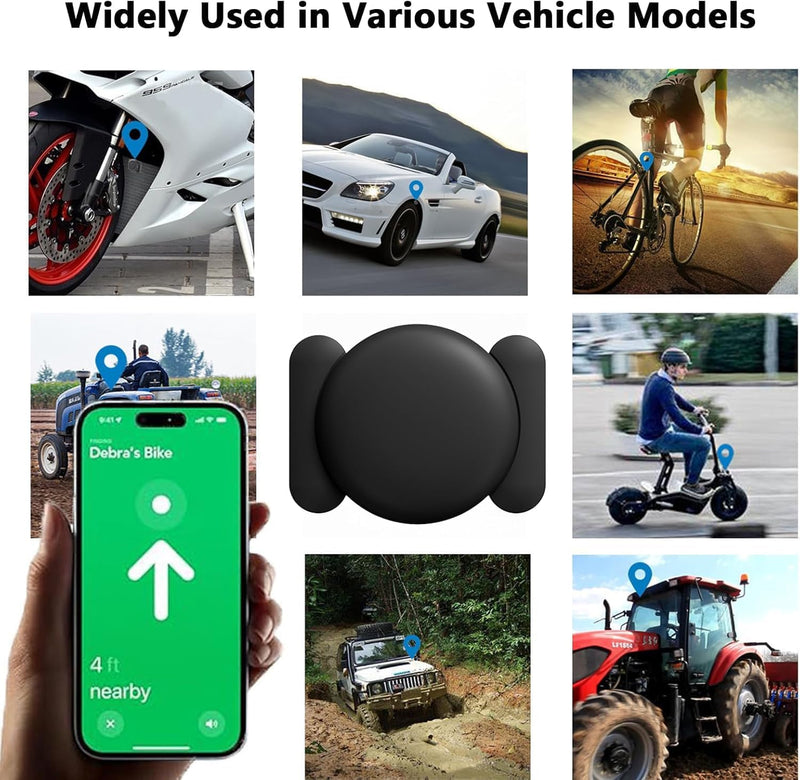 Car GPS Tracking Device for Vehicles,Cars etc,1PCS Real Time GPS Tracker for Vehicles Work with Find My (iOS Only),Mini Hidden Car Tracker with Magnetic Waterproof Case,No Monthly Fee(Black) Magnetic Car Tracker (Black, 1PCS)