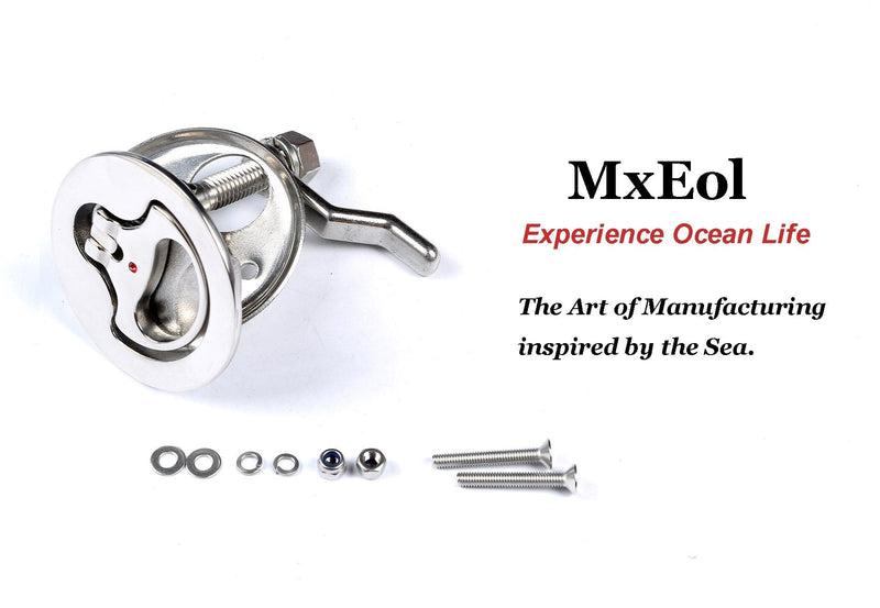 Mxeol Boat Cam Latches Stainless Steel Marine Hatch Cam Latch Pull Sliver-2pcs