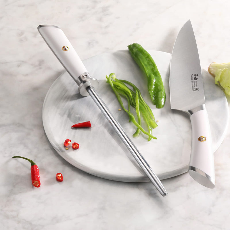 Cangshan ELBERT Series High-Carbon 8-Inch Honing Steel (White) White