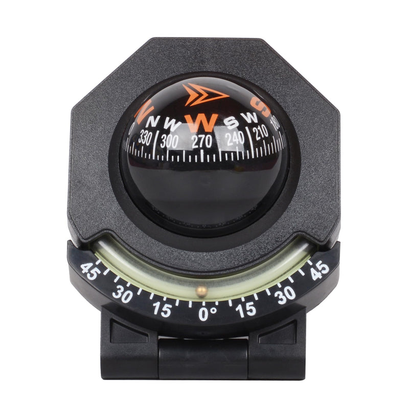 BinaryABC Car Compass,Vehicle Compass with Slope Meter,Automotive Compass Ball,Car Dashboard Accessories,Universal Compass for Car Boat Truck