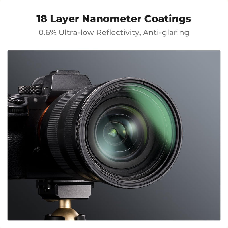 K&F Concept 82mm Variable Star Filter Cross Screen Starburst Filter 4, 8 Points -18 Layer Coating Ultra Slim Optical Glas Camera Lens Filter with 3 Cleaning Cloth