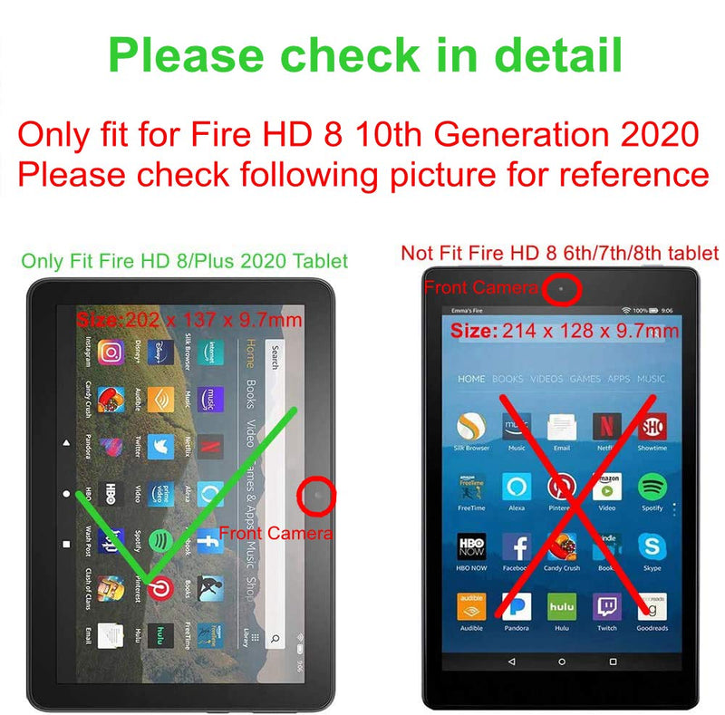 Famavala Shell Case Cover for All-New Amazon Fire HD 8 & 8 Plus Tablet (12th Generation/10th Generation, 2022/2020 Release) (BlueSky) BlueSky