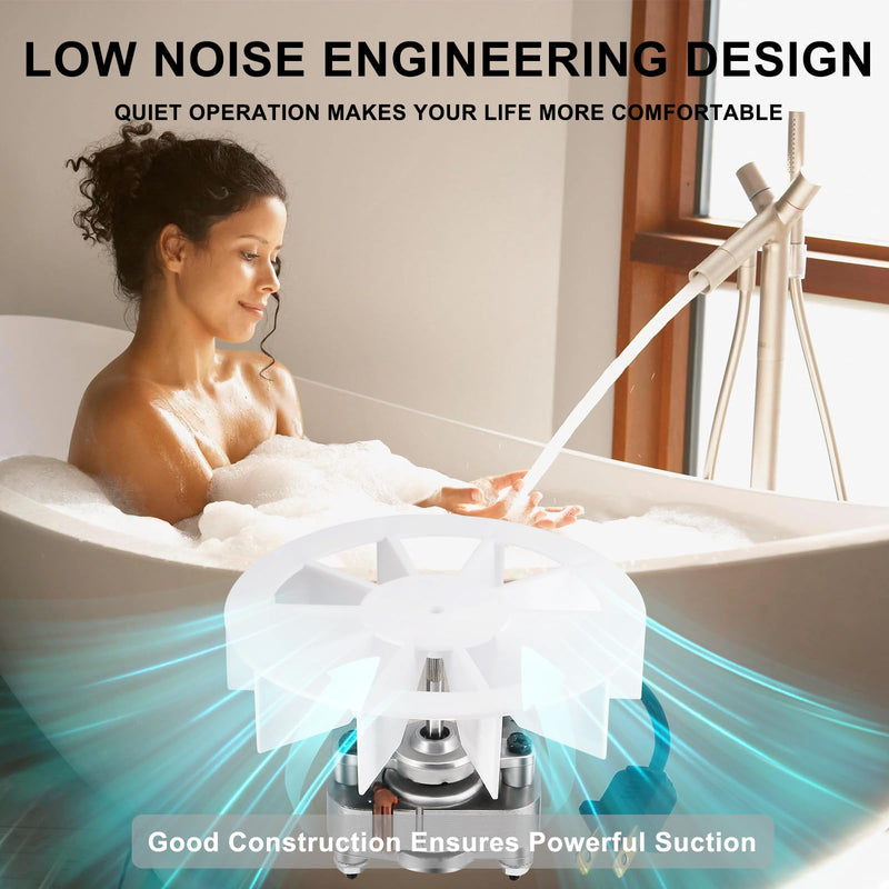 763RL B Unit, 769RL B Unit, S0503B000 50 CFM Bathroom Exhaust Fan Replacement Motor for Broan Nutone 763RLN B, 763RLN-R01, 763RL/769RL A Unit, 769RF B/769RL B(70 CFM), 2.0 Sone, Quieter Copper Motor. without bracket