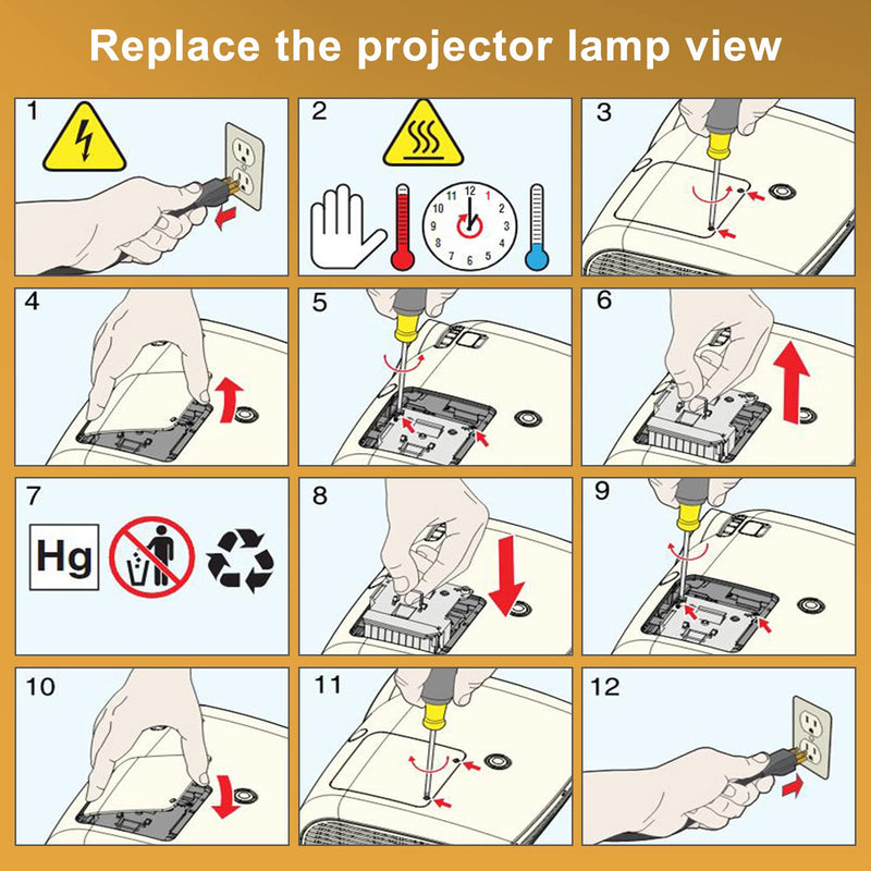 YOSUN Replacement lamp for Epson-Elplp97-V13h010l97 PowerLite Home Cinema ex3280 ex5280 ex7280 ex9230 ex9240 880x 119W 2200 2250 2350 Replacement Projector lamp Bulb, with Housing ELP-LP97