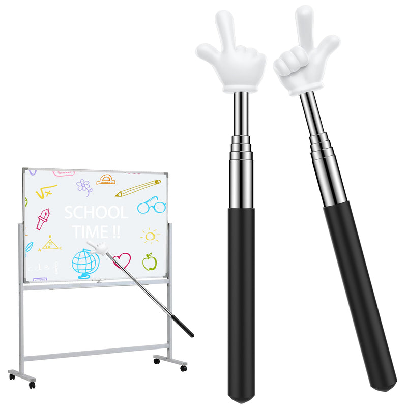 Telescopic Teacher Pointer, Extendable Handheld Pointer Finger Pointer Stick, Mini Classroom Pointer for Elementary School Kindergarten Teacher