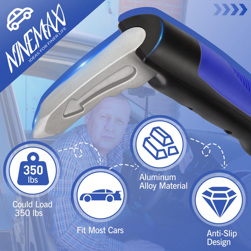 NINEMAX Car Door Assist Handle for Elderly: Car Handle Assist, Vehicle Support Handle Auto Grab Cane for Getting in and Out of Car, Window Breaker